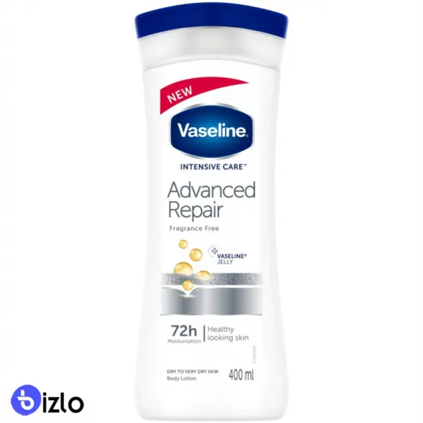 لوسیون بدن وازلین vaseline مدل advanced repair lightly fragranced حجم 400 میل