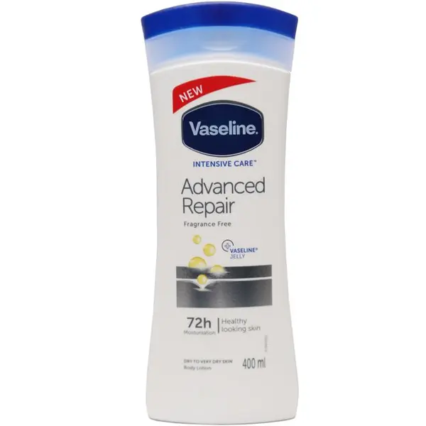 لوسیون بدن وازلین vaseline مدل advanced repair lightly fragranced حجم 400 میل