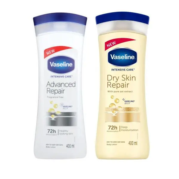 لوسیون بدن وازلین vaseline مدل advanced repair lightly fragranced حجم 400 میل