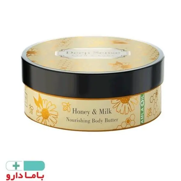 کرم بدن شیر عسل دیپ سنس حاوی کره شی و موم زنبور عسل