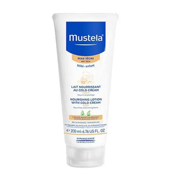 لوسیون تغذیه کننده بدن موستلا مدل Cold Cream حجم 200 میلی لیتر
