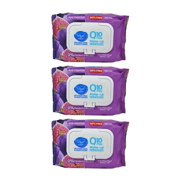 دستمال مرطوب دافی مدل A2 Q10 مجموعه 3 عددی