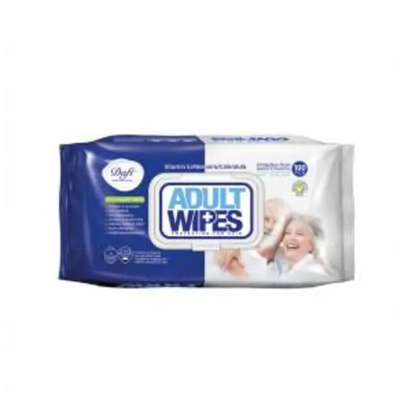 دستمال مرطوب دافی مدل Adult Wipes بسته 100 عددی