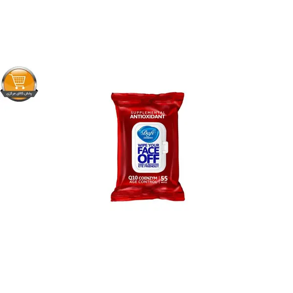 دستمال مرطوب دافی مدل ANTIOXIDANT بسته ۵۵ عددی