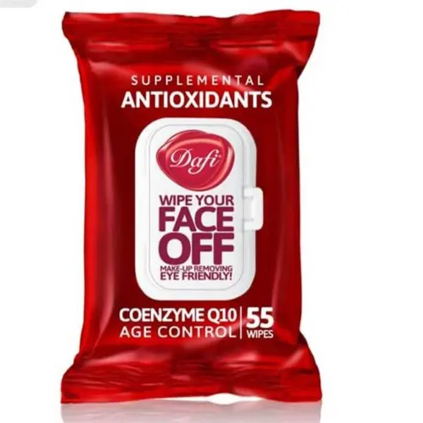 دستمال مرطوب دافی مدل ANTIOXIDANT بسته ۵۵ عددی