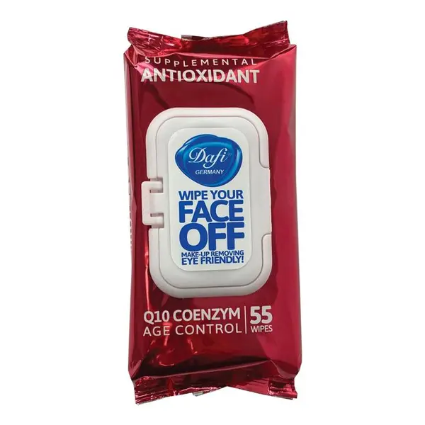 دستمال مرطوب دافی مدل ANTIOXIDANT بسته ۵۵ عددی