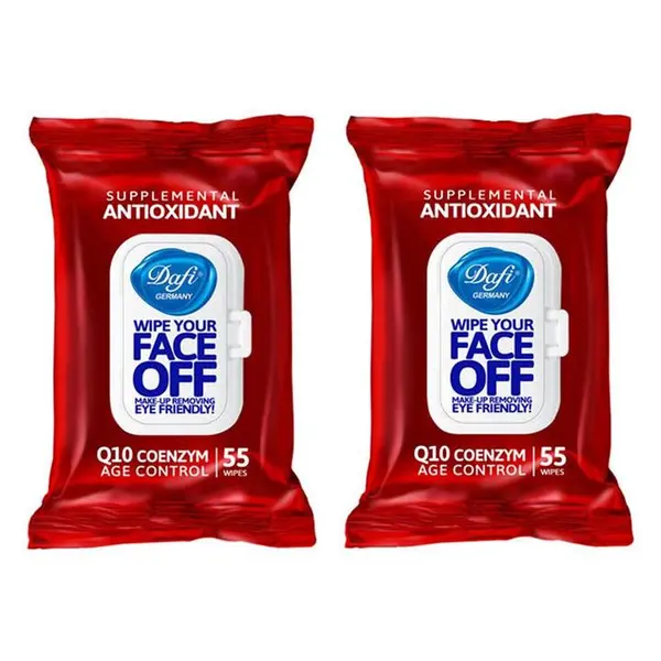 دستمال مرطوب دافی مدل ANTIOXIDANT مجموعه 2 عددی