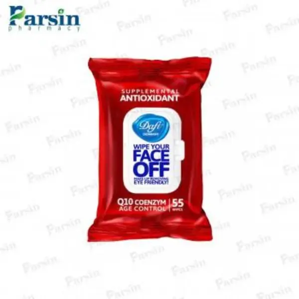 دستمال مرطوب دافی مدل ANTIOXIDANT بسته ۵۵ عددی