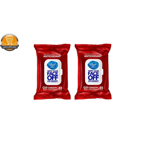دستمال مرطوب دافی مدل ANTIOXIDANT مجموعه 2 عددی
