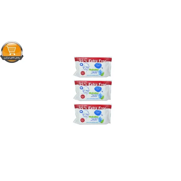 دستمال مرطوب دافی مدل Hydration 02 مجموعه ۳ عددی
