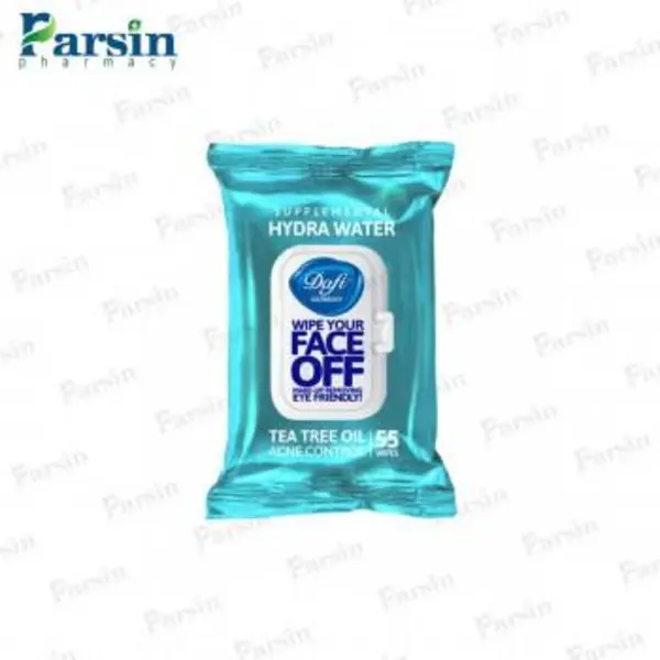 دستمال مرطوب دافی مدل HYDRA WATER بسته ۵۵ عددی