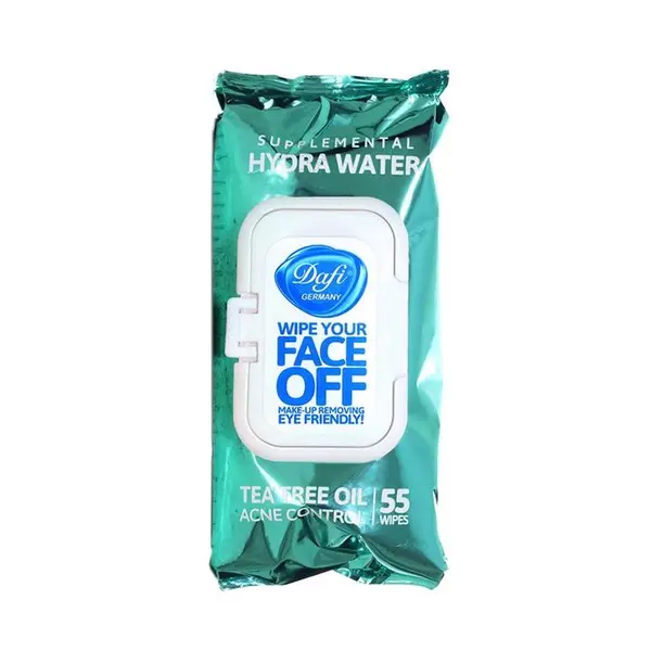 دستمال مرطوب دافی مدل HYDRA WATER بسته ۵۵ عددی