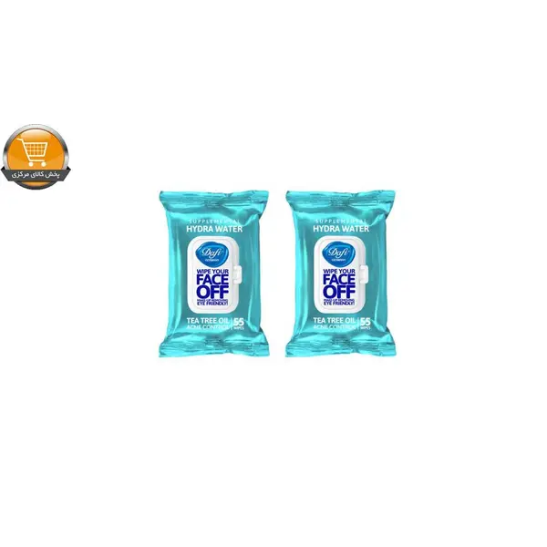 دستمال مرطوب دافی مدل HYDRA WATER بسته ۵۵ عددی