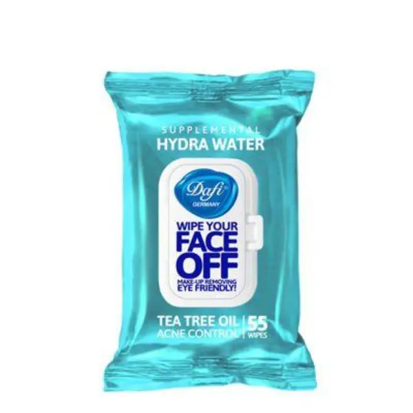 دستمال مرطوب دافی مدل HYDRA WATER بسته ۵۵ عددی