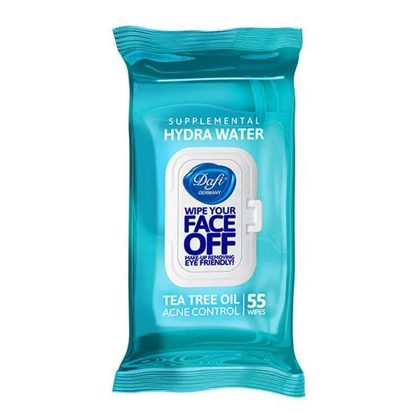 دستمال مرطوب دافی مدل HYDRA WATER بسته ۵۵ عددی