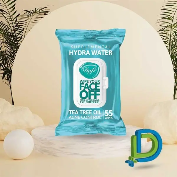 دستمال مرطوب دافی مدل HYDRA WATER بسته ۵۵ عددی