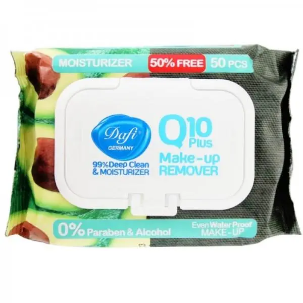 دستمال مرطوب دافی مدل Q10 PLUS STOP IRRITATION بسته 50 عددی