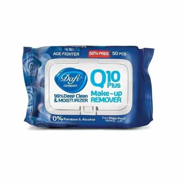 دستمال مرطوب دافی مدل Q10 PLUS STOP IRRITATION بسته 50 عددی