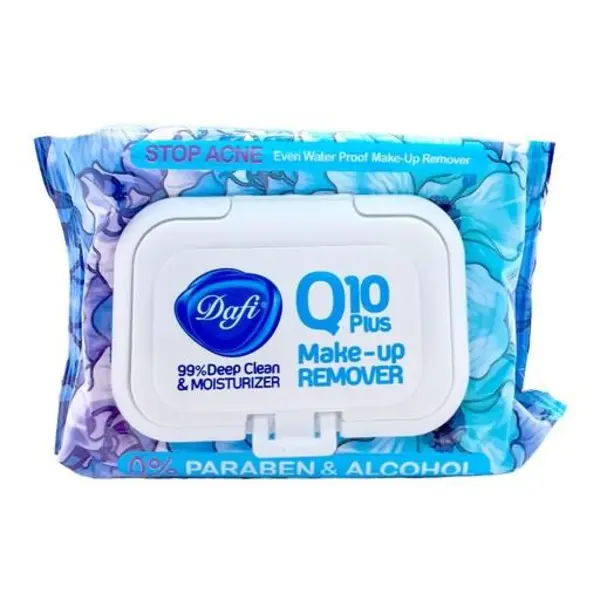 دستمال مرطوب دافی مدل Q10 PLUS STOP IRRITATION بسته 50 عددی
