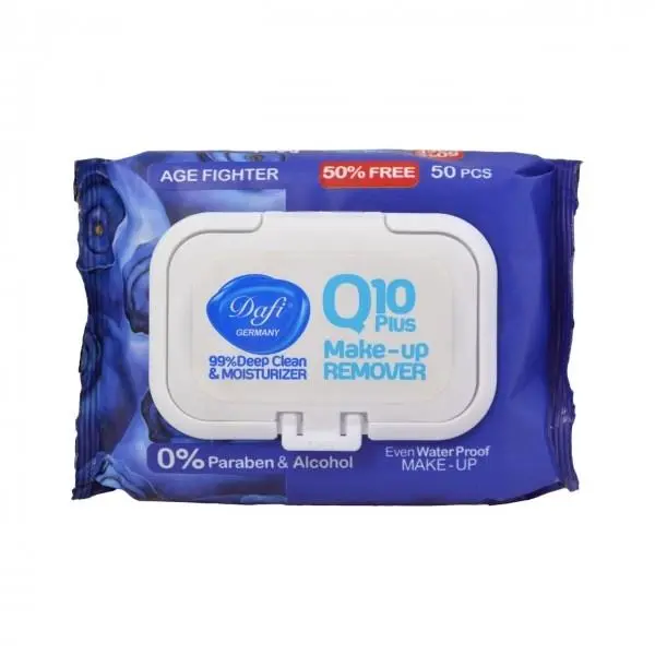 دستمال مرطوب دافی مدل Q10 PLUS STOP IRRITATION بسته 50 عددی