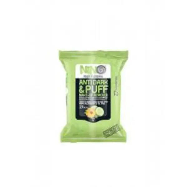 دستمال مرطوب نینو مدل Anti dark And Puff بسته 27 عددی