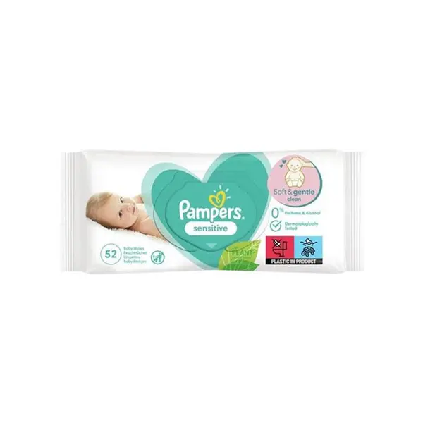 دستمال مرطوب ضد حساسیت 52 عددی پمپرز Pampers