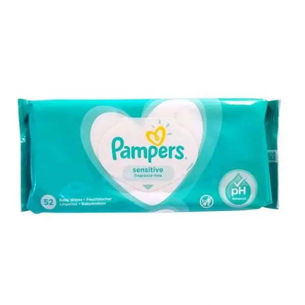 دستمال مرطوب ضد حساسیت 52 عددی پمپرز Pampers