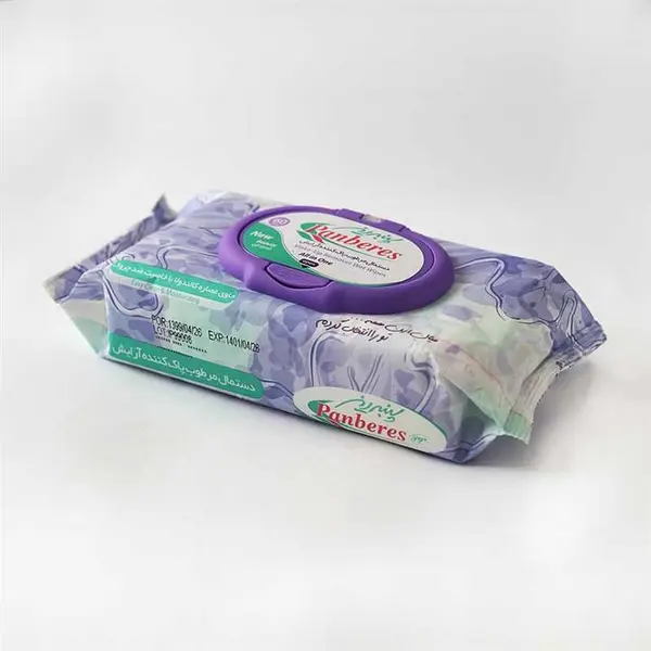دستمال مرطوب پاک کننده آرایش پنبه ریز 60 عددی