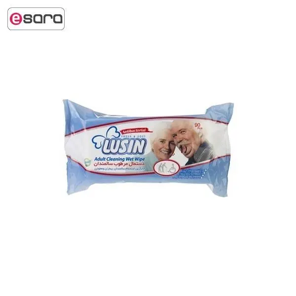 دستمال مرطوب سالمندان لوسین بسته 90 عددی