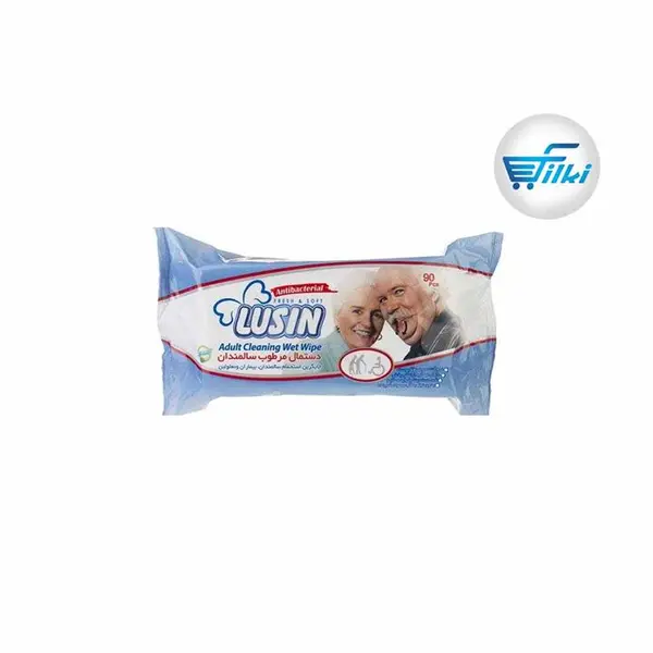 دستمال مرطوب سالمندان لوسین بسته 90 عددی