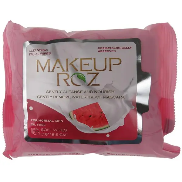 دستمال مرطوب آرایشی هندوانه میکاپ رز ۲۵ عددی MakeUp Rose