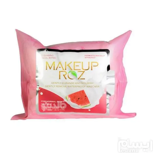 دستمال مرطوب آرایشی هندوانه میکاپ رز ۲۵ عددی MakeUp Rose