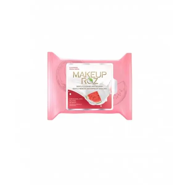 دستمال مرطوب آرایشی خیار و آلوئه ورا میکاپ رز ۲۵ عددی MakeUp Rose