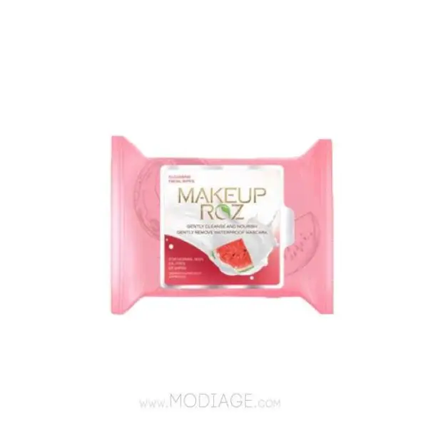 دستمال مرطوب آرایشی هندوانه میکاپ رز ۲۵ عددی MakeUp Rose دستمال مرطوب آرایشی هندوانه میکاپ رز ۲۵ عددی MakeUp Rose