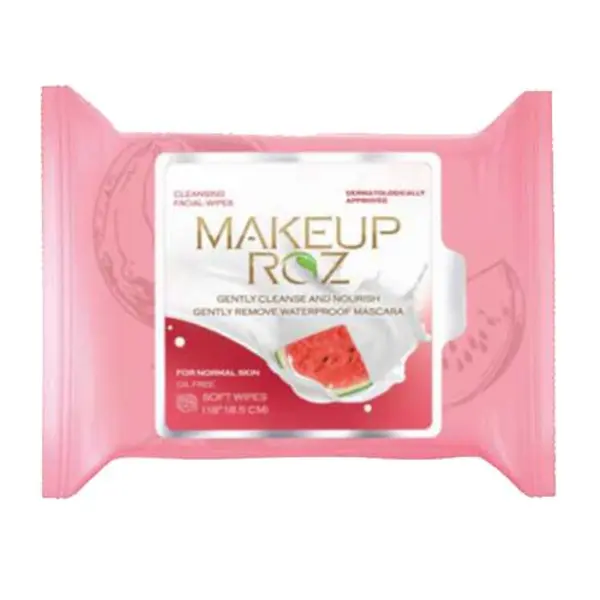 دستمال مرطوب آرایشی هندوانه میکاپ رز ۲۵ عددی MakeUp Rose