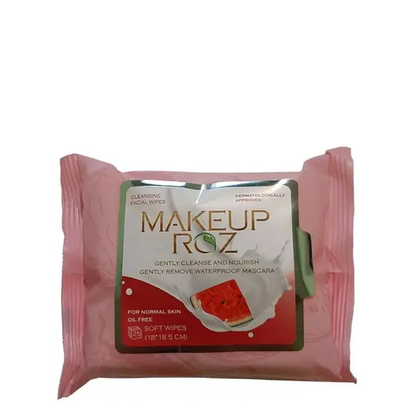 دستمال مرطوب آرایشی هندوانه میکاپ رز ۲۵ عددی MakeUp Rose