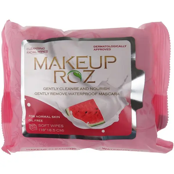 دستمال مرطوب آرایشی هندوانه میکاپ رز ۲۵ عددی MakeUp Rose