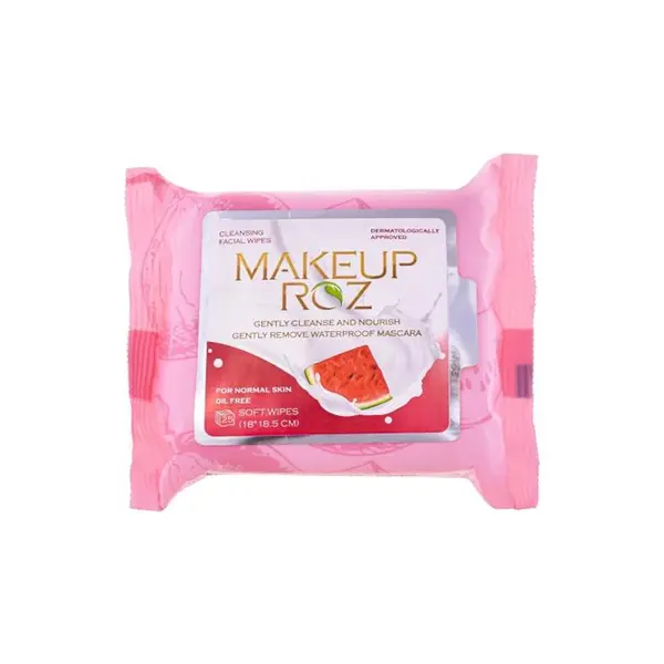 دستمال مرطوب آرایشی هندوانه میکاپ رز ۲۵ عددی MakeUp Rose