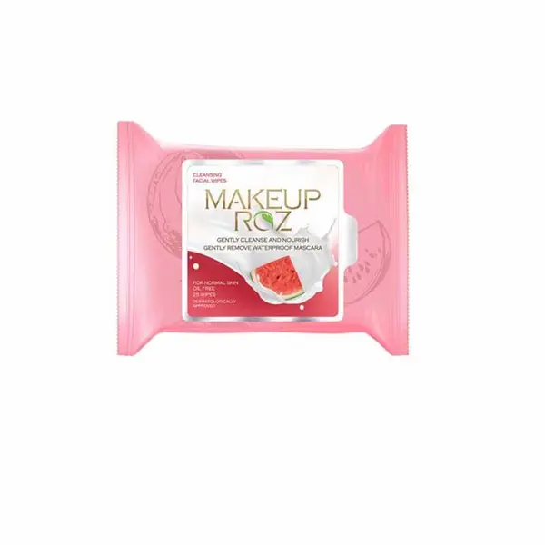 دستمال مرطوب آرایشی هندوانه میکاپ رز ۲۵ عددی MakeUp Rose