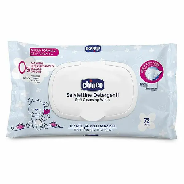 دستمال مرطوب چیکو مدل salviettine detergenti بسته 72 عددی