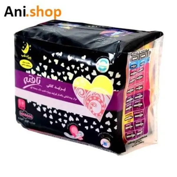 نوار بهداشتی ایرلید شب کتانی تافته 7 عددی
