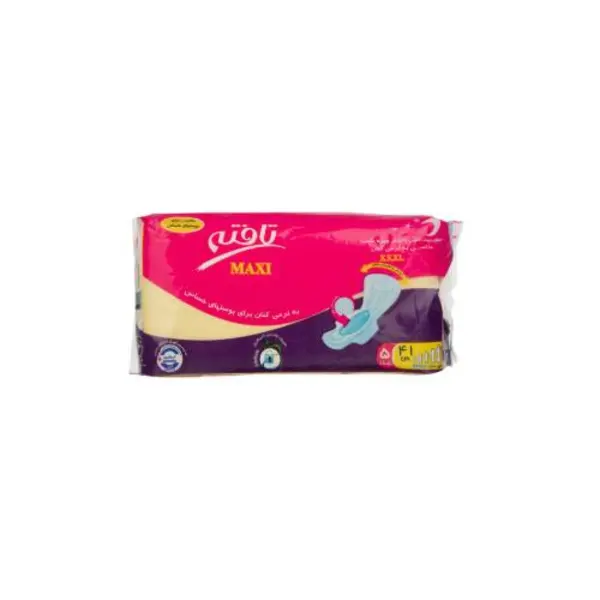 نوار بهداشتی بالدار تافته مدل Maxi ویژه شب سایز XXXL بسته 5 عددی