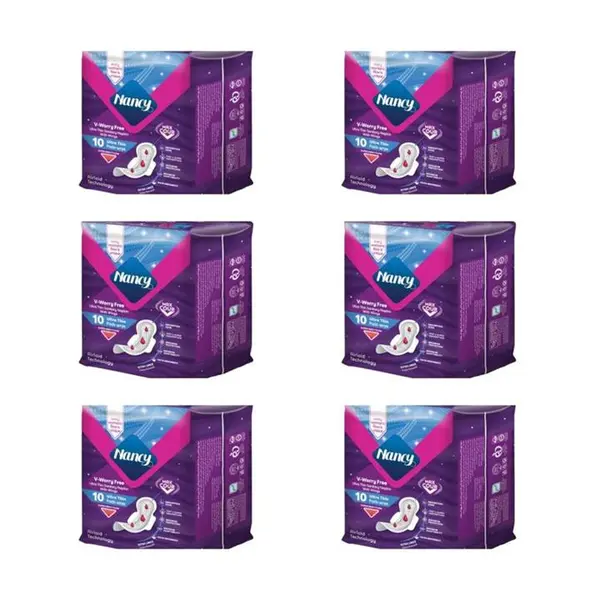 نوار بهداشتی نانسی مدل ایرلید سایز خیلی بزرگ چهار بسته 10 عددی
