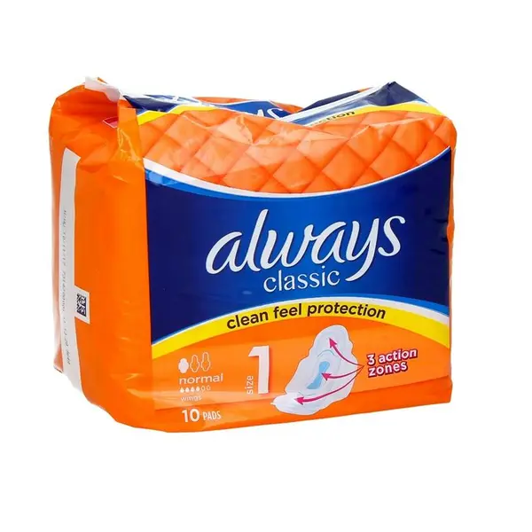 نوار بهداشتی نرمال 10عددی آلویز کلاسیک (ALWAYS)