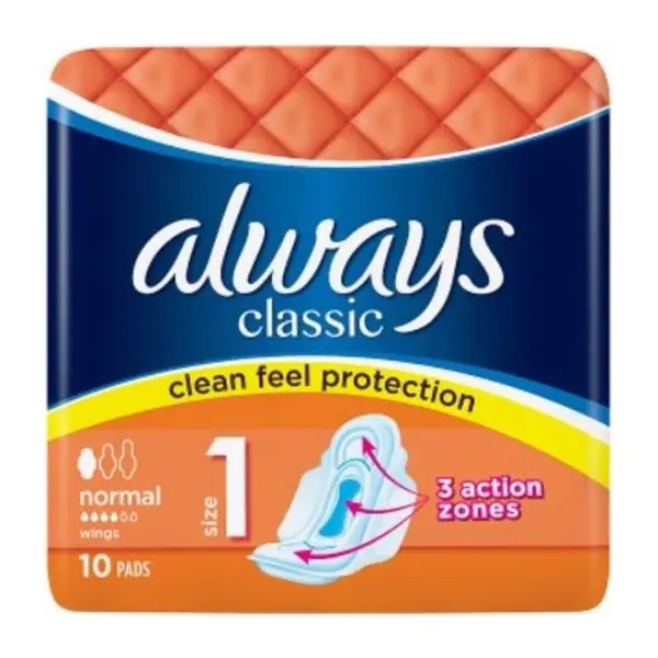 نوار بهداشتی نرمال 10عددی آلویز کلاسیک (ALWAYS)