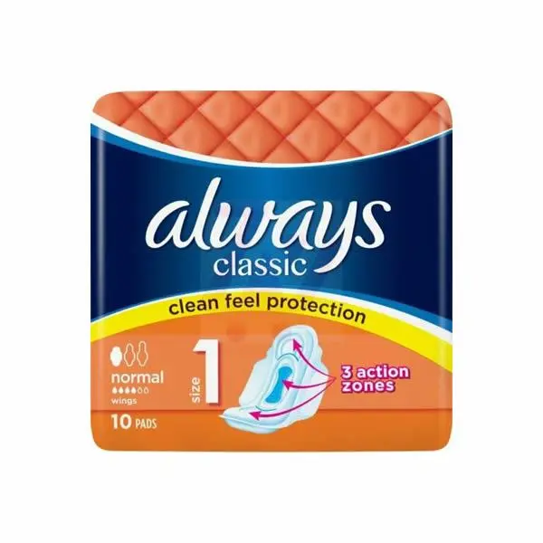 نوار بهداشتی نرمال 10عددی آلویز کلاسیک (ALWAYS)