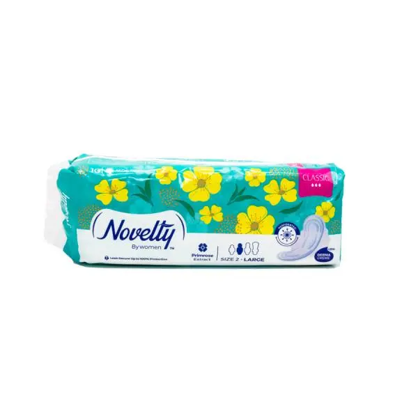 نوار بهداشتی مشبک بسیار ضخیم ویژه روز ناولتی سایز 2 بسته 10 عددی