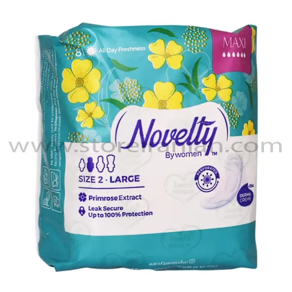 نوار کتانی ناولتی سایز 2 بزرگ ultra بسیار نازک (مسافرتی) روز 8 عددی
