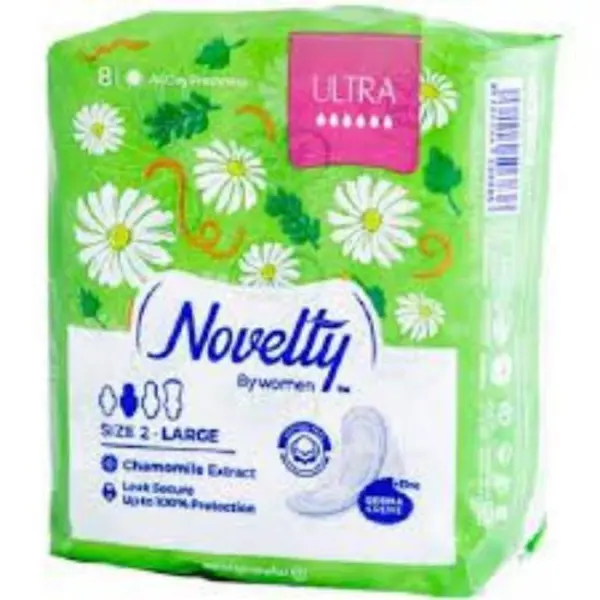 نوار کتانی ناولتی سایز 2 بزرگ ultra بسیار نازک (مسافرتی) روز 8 عددی