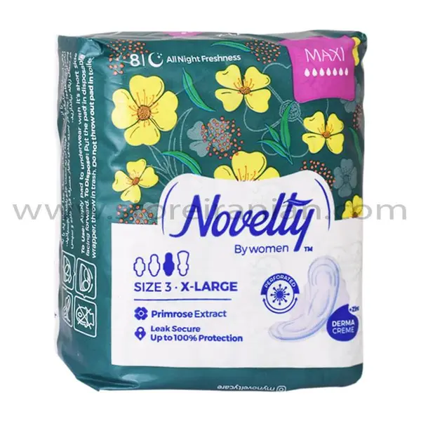 نوار کتانی ناولتی سایز 2 بزرگ ultra بسیار نازک (مسافرتی) روز 8 عددی